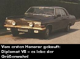 Giesas Langstreckengeschosse: anno 1978 Opel Diplomat V 8 ...